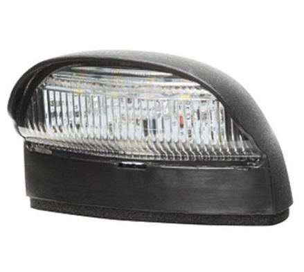 Lumină pentru număr de înmatriculare HELLA 2KA 357 013-001, LED, dimensiuni 72 x 50 mm, tensiune 12/24 V, protecție IP67